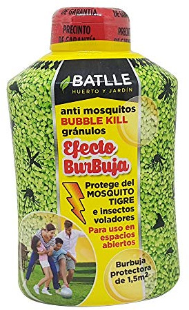 Semillas Batlle Insecticide moustiques Bubble Kill 150 g, granulés Verts