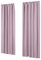 Deconovo Gardinen Blickdicht Thermovorhang Vorhang Lärmschutz mit Kräuselband, 175x140 cm(HöhexBreite), Hellpink, 2er Set