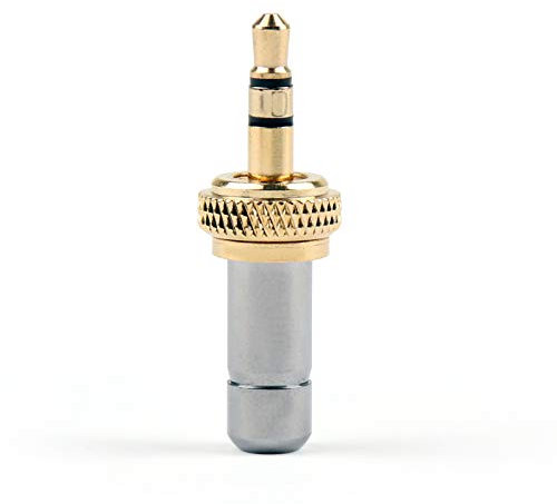 Topteng 1 mini prise jack stéréo 3,5 mm à visser plaquée or 3,7 mm pour Sennheiser