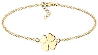 Elli Damen-Armband mit Kleeblatt-Symbol, Glücksbringer, aus 925er Sterlingsilber