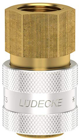 10 unidades de acoplamiento de aire comprimido ESK 38, perfil internacional, acoplamiento rápido G 3/8 pulgadas, rosca interior DN 7,5