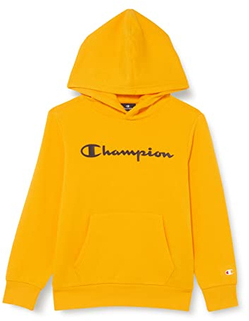 Champion Jungen Kapuzenpullover Legacy- Classic Logo, Gelb, 12 Jahre