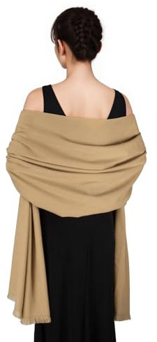 SWAT PANY Schal Kamel Damen Winter Schals Tücher für Damen Pashmina Winterschal Stola Damen für Festlich Abendkleid