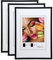 IDEAL TREND New Lifestyle Set Bilderrahmen Wanddeko Collage Poster Rahmen 2er 3er 5er Pack: Farbe: 3er Pack Schwarz | Format: 30x40