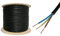 Lightologist 10mtr cut 3183Y 13 AMP Electrical Cable Black Round Mains Wire Flex 1.5mm 240V 3 Core
