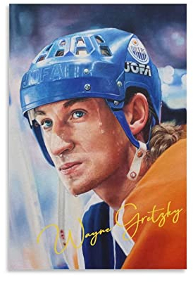 XXJDSK Foto Auf Leinwand Wayne Gretzky Poster, dekoratives Gemälde,Wohnzimmer, Poster, Schlafzimmer, Gemälde 60X90cm Kein Rahmen