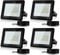Tubiaz LED Strahler Aussen, 4x100W Superhell 8500LM Außenleuchte Scheinwerfer 3000K Warmweiß, IP66 Wasserfest Aussenstrahler für Terrasse Garten Innenhöfe (kein Stecker)
