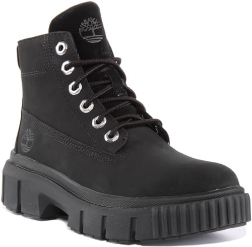 Timberland Damen Greyfield Wanderstiefel, Black Nubuck, 39 EU