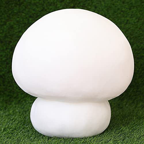 PERZOE Niedliches Pilz-Plüsch-Kissen, Pilz-Plüschtier-Kissen, Pilzform, Umarmungskissen für Weihnachten, Erntedankfest, Geburtstagsgeschenke Braun 30 cm