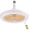 BomKra LED Ceiling Fan with Lights, 30W Ceiling Light and Remote, Timing, 3 Color Dimmable LED, 3 Speeds, Small Electric Fan Lamp for Small Spaces Bedroom Home Office Dormitory (Yellow)