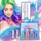 HaiolorPro 4 Couleurs Cire Colorante Cheveux, Craie pour Cheveux Lavable, Kit Couleur Temporaire Mascara pour Cheveux Lavable, pour Filles et Adultes Anniversaire, Halloween, Cosplay ou Fête