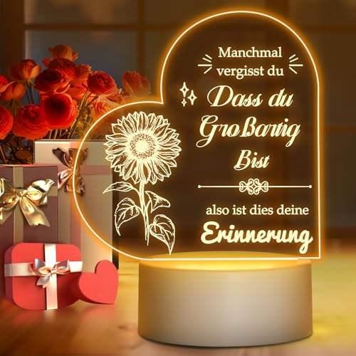 Winzwon Weihnachtsgeschenke für Frauen, Geburtstagsgeschenk für Frauen, Inspirierende LED Nachtlicht Geschenke für Freunde, Schwestern, Kollegen, Ehefrau, Mutter, Valentinstag, Jahrestag, Weihnachten