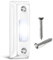 Dreyoo Metal Doorbell Push Button, Heavy Duty Metal Door Bell Wired Button LED Lighted Wall Mounted Door Bell Push Buttons for Home Universal Garage Door Opener Switch (White)