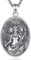 EUDORA Harmony Ball Dreifache Mondgöttin Mondstein Kette für Damen Sterling Silber 925, Hekate Wicca Halskette Amulett Anhänger Witcher Heidnischer Schmuck Esoterik Geschenk für Frauen Mutter, 51cm