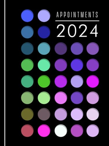 Make up artist appointment book 2024: Hardcover MUA 2024 appointment book with Face Chart section Yearly overview / Month to view calendar / Daily ... min slots. 6am - 9pm) Contacts / Lined Notes.