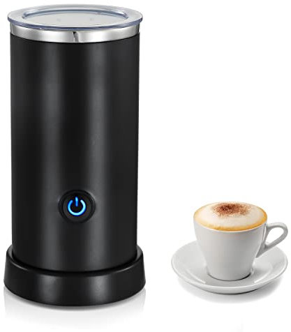 WIVIZL 3 in 1 Montalatte Elettrico Automatico,Schiuma Latte Caldo e Freddo, 125ML/250ML, Vapore Latte Scaldabagno, Veloce e Silenzioso, Auto Spegnimento per Caffè, Cioccolato Caldo, Cappuccino