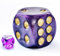 Jumbo-DND-Würfel aus massivem Acryl, 40 mm, Perlviolett D6, große Spielwürfel