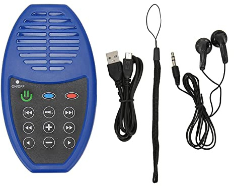 Der sprechende Audio-Bibel-Player, mit Solaraufladung, 4G-fähiges tragbares Gerät, Neues & Altes Testament (Wie im TV gesehen), für Senioren (Russisch mit Swahili mit Kurdisch, Blau)