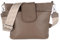 MIRROSI® Umhängetasche Damen, Echtleder, Made in Italy, BOHO Style30x24,50x9cm (BXHXT) viel Stauraum, Handtasche, Brusttasche, Crossbody Bag (1 Tasche & 2 Gurte) (Taupe (Netz))