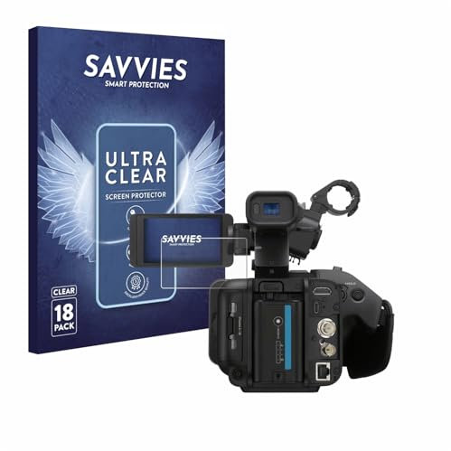 Savvies 18 Pack Screen Protector compatible with Sony PXW-Z200 Protection Film Clear