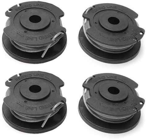 HRLORK 4 Pcs Strimmer Wire Replacement Strimmer Spool Line Grass Trimmer Spool Replacement Fit for Bosch ART 23 SL 26 SL Grass Trimmer F016800569 F016800385