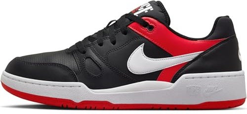 NIKE Herren Full Force Low Sneaker, Black/White-University Red, 41 EU