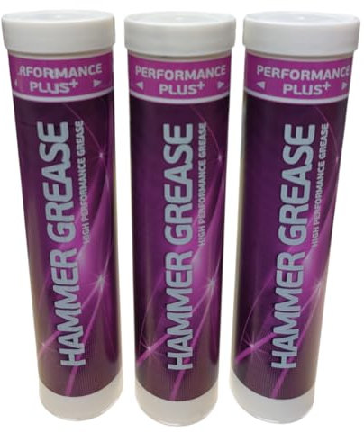 HAMMER GREASE 3 X 400GM, A HEAVILY GRAPHITED GREASE SUITABLE FOR HYDRAULIC HAMMERS ALSO CAN BE USED ON PIN & BUSH, OPEN GEAR APPLICATIONS