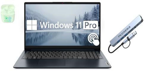 Lenovo IdeaPad - Computer portatile touchscreen FHD da 15,6, memoria RAM da 16 GB e 1 TB (SSD da 512 GB + set docking station da 512 GB), Intel Core i5 a 10 core, Windows 11 Pro con Microsoft Office