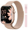 RUXINGX Montre Connectée Femme avec 1000mAh Batterie, Autonomie 100 Jour Ultra-Longue, 1.83 HD Smartwatch Appel, Fréquence Cardiaque/SpO2/Sommeil, 120+ Sports, Podomètre Calorie IP68 Android iOS Or