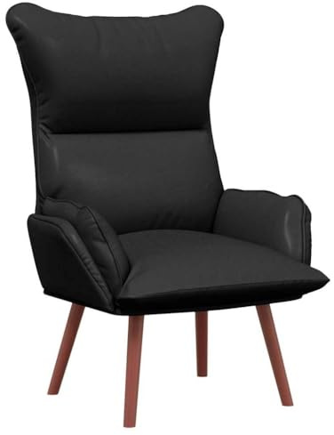 vidaXL Sessel Schwarz 69 x 74 x 93 cm Kunstleder | Ist perfekt für den täglichen Gebrauch, Schlank und modern, passt überall,