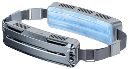 Portable Waist Fan,personal Fan,Wearable Conditioner Shirt Belt Fan Usb Strong 6200rpm Speeds Rechargeable Quiet,3