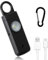 Pocket Alarm, 130 dB Alarm for Women on the Go with Strobe Light, Portable Rechargeable Note with Key Ring & Door Alarm, Pocket Alarm for Women, Children, Ladies, Older Students