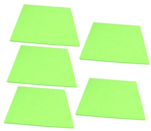 BESPORTBLE 5pcs Green Felt Acoustic Absorption Panels Soundproofing Wall Board Home Sound Absorbing Panel for Music Room Ktv