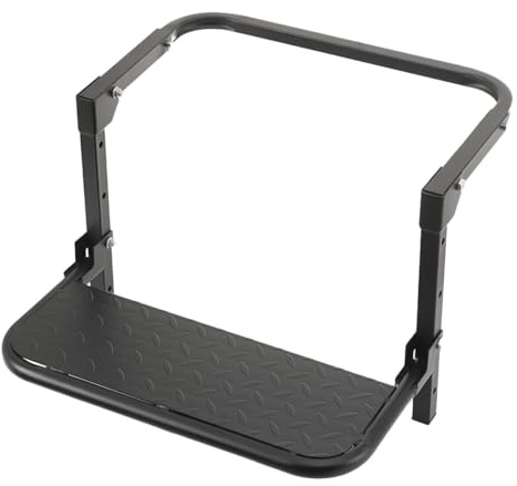 Lfhelper Automotive Radtritt Trittstufe, Rad Stufe Reifenauftritt, einstellbar Reifen-Klapptritt für 14 bis 20 Zoll Felgen klappbar schwarz