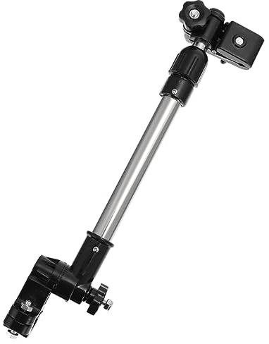 HANABASS Fahrrad Regenschirm Halterung Verstellbarer Umbrella Stand für Kinderwagen Scooter Robuste und Konstruktion Schwarz