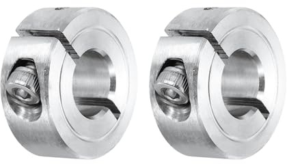 QUARKZMAN Tiefenanschlag Stellring 12mm ID Edelstahl 2 Stück | Einfach Geteilt Klemmring Für Industrielle Automatisierung Förderbandsysteme