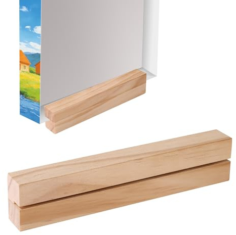 2pcs Jigsaw Puzzle Box Stands, 15x3x1.9cm/5.9x1.18x0.75in Wooden Jigsaw Puzzle Box Lid Holder Storage Board Poster Easel Rack for Women Men Girls Boys Home Office Desk Accessories Lovers Gifts