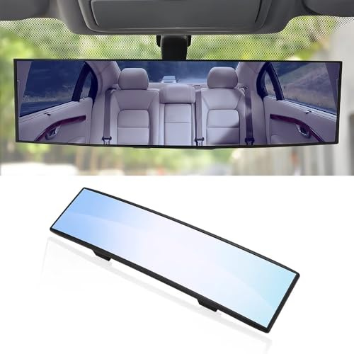 WENINETIES Auto Weitwinkel Auto Panorama Rückspiegel für Toyota Harrier Cross Chr Avensis Crown Aygo Raize, Blendschutz konvexer Weitwinkel Autospiegel Auto Innen Rückansicht,Blue