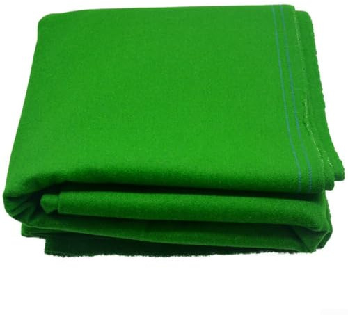 Nappe de billard en feutre pour table de billard - 2,8 x 1,6 m - Vert - Pour tables de 2,7 m - Rouleau rapide et lisse - Résistante à l'usure - Faible peluche