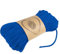 Baumwollkordel Kordel Baumwolle makramee garn 5mm - Baumwollgarn baumwollschnur baumwollseil kordelband mit Polyester-Kern 50M farbig Kornblau Baumwolle