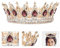 Vintage Krone Königin Diadem Haarband mit Haarband für Mädchen und Damen Accessoires für Brautkleider Kopfschmuck Kopfschmuck mit handgefertigt Brautschmuck