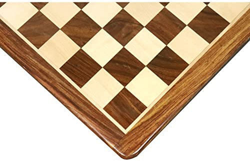 RoyalChessMall - Tablero de ajedrez Grande de Madera de Palisandro y Arce de 21 Pulgadas - Cuadrado de 55 mm