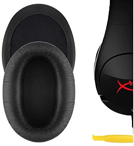 Geekria QuickFit Replacement Ear Pads for HyperX Cloud Flight, Cloud FlightS, Cloud Stinger Gaming Headphones, Ear Cushions, Repair Parts (Black)