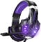 Bengoo G9000 Stereo Gaming Headset for PS5 PS4, PC, Xbox One Controller, Noise Cancelling Over Ear Headphones with Mic, LED Light, Bass Surround, Soft Memory Earmuffs for Laptop Mac Nintendo (Purple)