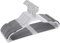 SONGMICS Kleiderbügel, 20 Stück Anzugbügel, flache Bügel mit 360° Drehhaken, doppelter Anti-Rutsch-Schutz, hochbelastbar, für Anzüge, Shirts, Mäntel, Kleidung, grau CRP44G