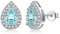MASOP Ohrstecker Silber 925, Geburtsstein Tansanit Ohrringe Silber für Frauen Damen Mädchen Schmuck Geschenke zum Geburtstag Dezember