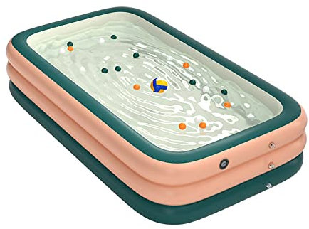 Fayelong Piscina Inflable Familiar De Tamaño Completo para Niños Pequeños, Niños Y Adultos, Piscina sobre El Suelo con Bomba De Aire Eléctrica para Jardín, Fiesta De Agua En El Patio Trasero