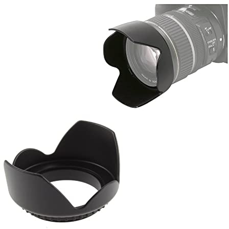 Camera 58mm Tulip Flower Lens Hood for Canon EOS 250D 200D 100D 80D 77D 50D camera with 18-55mm Lens