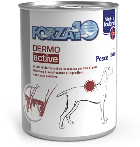 Forza 10 Dermo Active Hundefutter Nassfutter für Hunde bei Hautproblemen (Allergien) gegen Fische 390 g