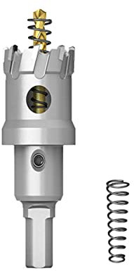 2022 Upgrade Heavy Duty Carbide Hole Saw,Metal Steel Hole Saw Drill Bit,TCT Hole Cutter-Alloy Hardness Upgrade, Life Upgrade,Use for Stainless Steel, mild Steel, Iron, Copper,etc (26mm|1-1/64)